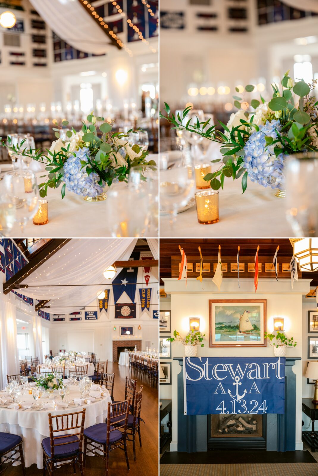 bayhead yacht club wedding room details