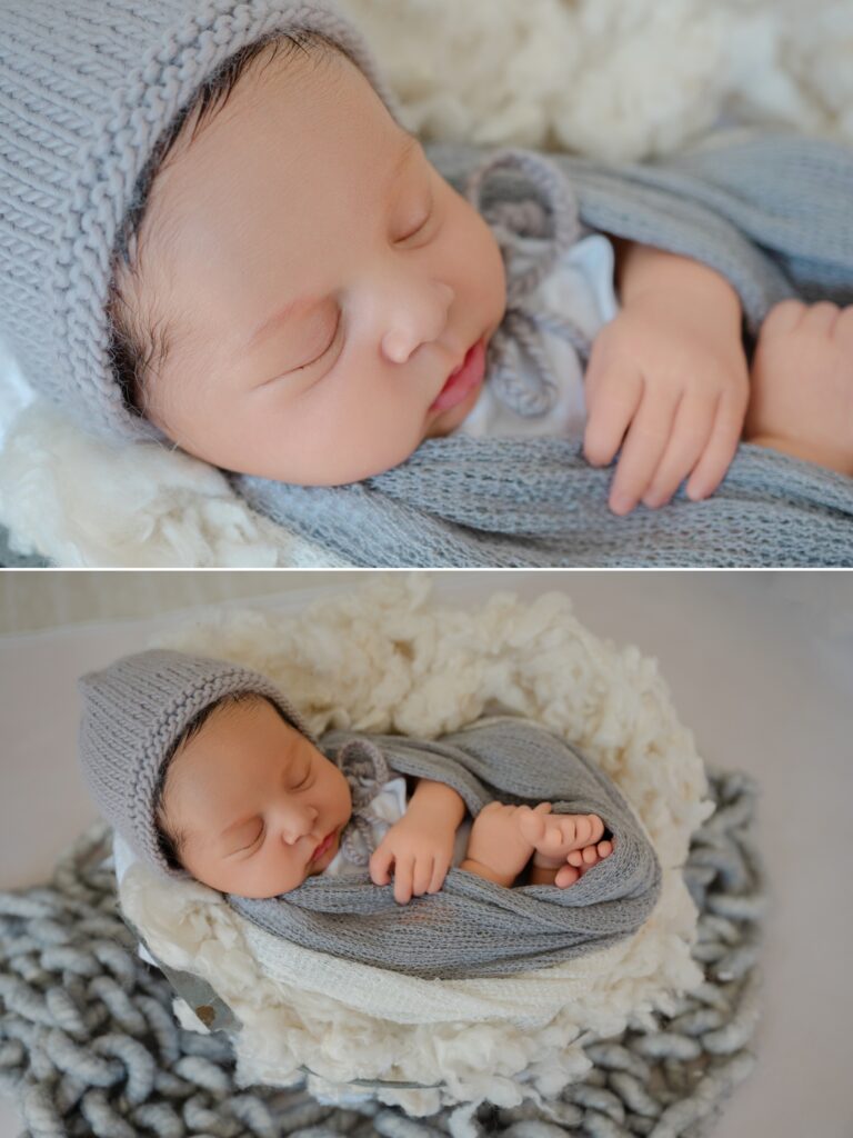 nj in home newborn session for baby boy